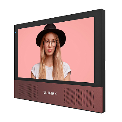 картинка Slinex Sonik-7 цвет черный. 7" AHD Домофон с сенсорным экраном, стерео динамиками и сменными панелями от компании Intant